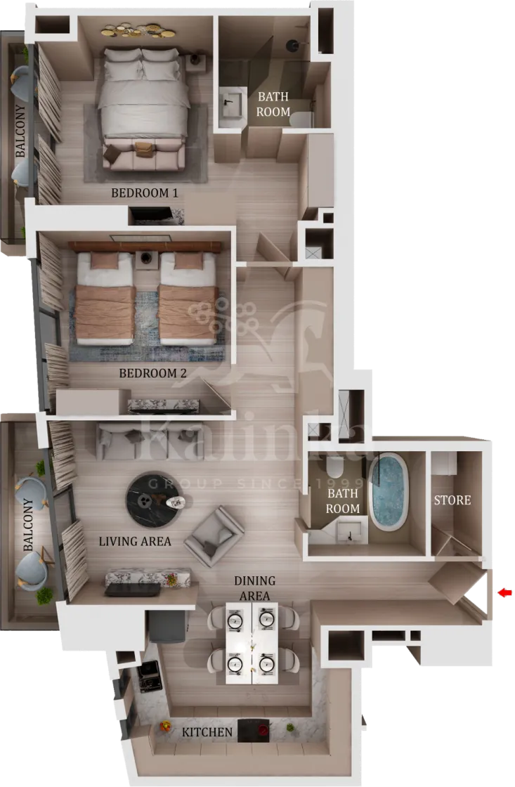 Serviced apartment 103 m² — Dubai, United Arab Emirates