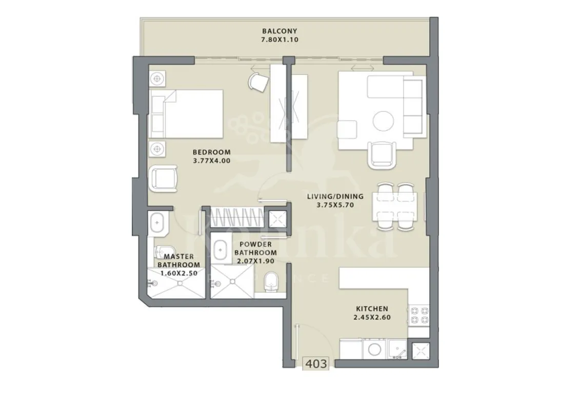 Residence 68 m² — Dubai, United Arab Emirates