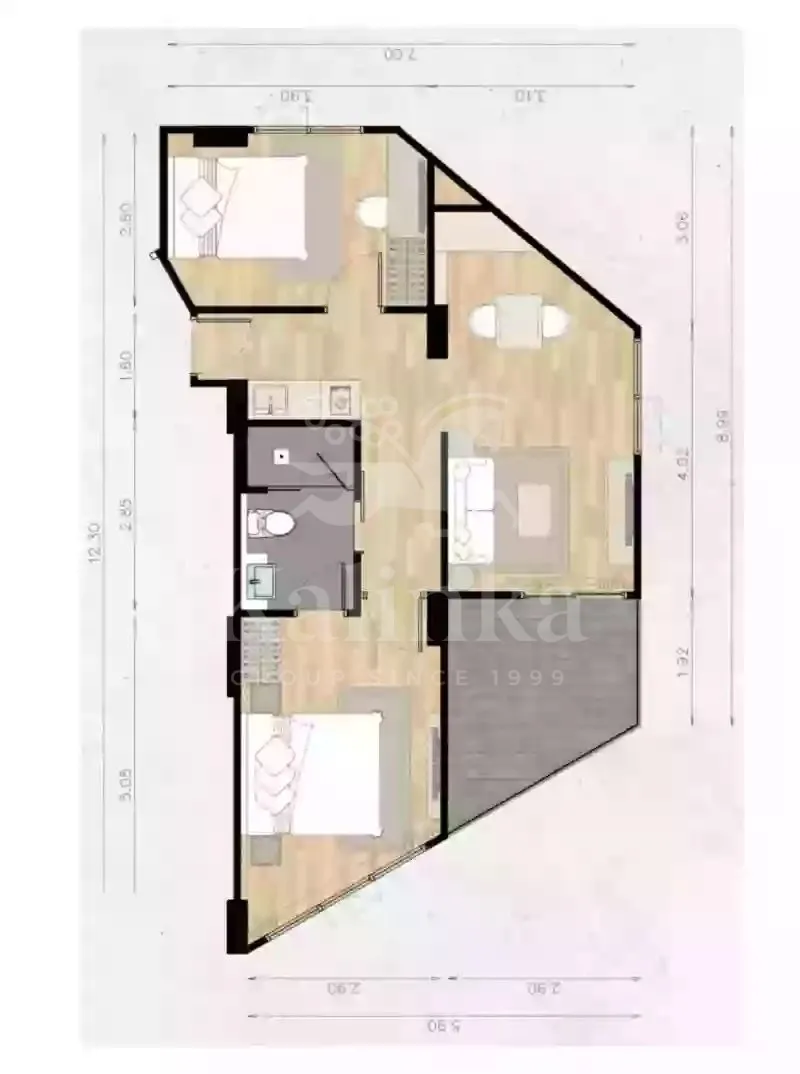 Apartment 62 m² — Thailand